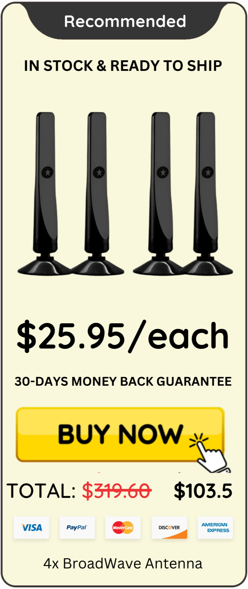BroadWave Antenna Package price